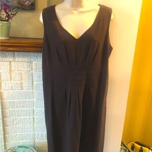 Ellen Tracy Sleeveless Olive Green Dress Size 12